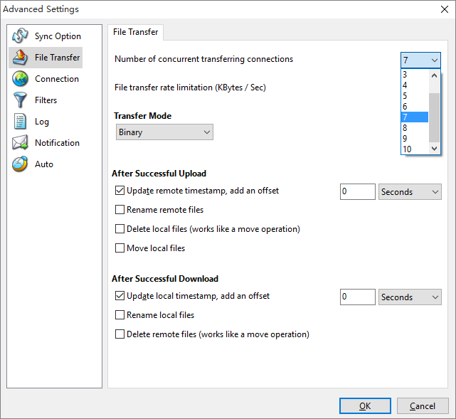 Parallel file transfer